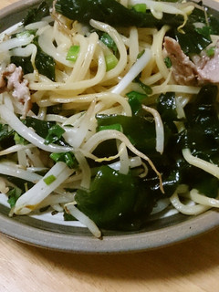 ささっと★生ワカメ入り塩焼きそば-レシピのメイン写真