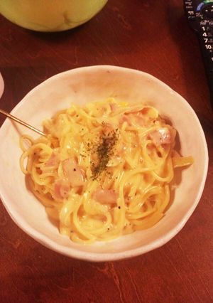 フライパンで簡単カルボナーラ-レシピのメイン写真