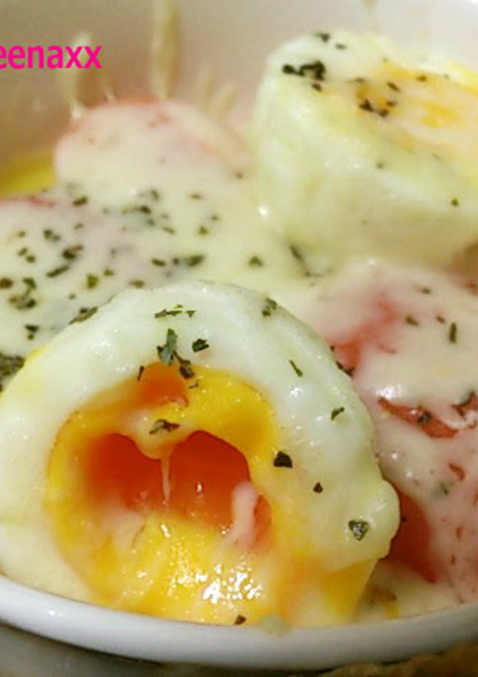 たまごとトマトの簡単チーズ焼き♪-レシピのメイン写真