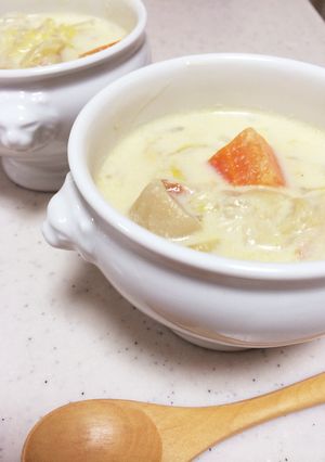 野菜たっぷり豆乳スープ-レシピのメイン写真