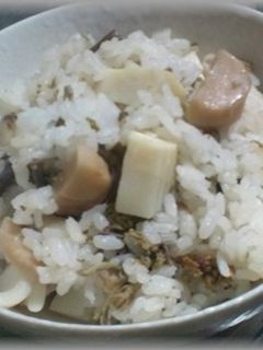 タケノコ・こわらび炊き込みご飯-レシピのメイン写真