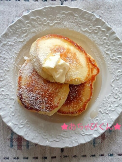 ふんわりおやつ★パンケーキ-レシピのメイン写真