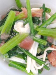 ほうれん草とえのきだけの梅肉和え-レシピのメイン写真