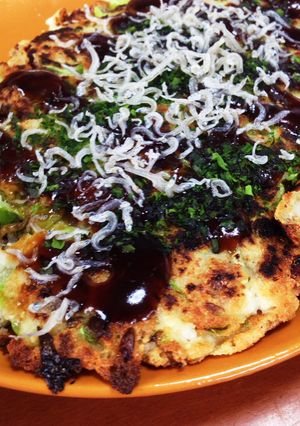 簡単！豆腐とおからと納豆お好み焼き-レシピのメイン写真