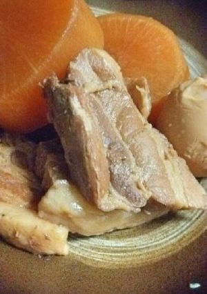 圧力鍋でﾄﾛﾄﾛ豚の角煮 大根と卵添え-レシピのメイン写真