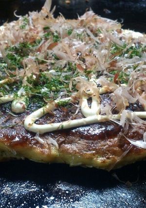 小麦粉で!!とろろでﾄﾛﾄﾛ♡お好み焼き-レシピのメイン写真