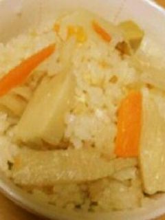 筍の煮物で炊き込み御飯-レシピのメイン写真