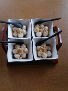 簡単 和菓子♪ 黒蜜たっぷり白玉だんご-レシピのメイン写真