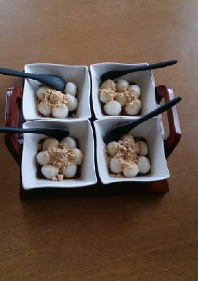 簡単 和菓子♪ 黒蜜たっぷり白玉だんご-レシピのメイン写真