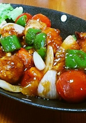 赤ワインビネガーで酢豚-レシピのメイン写真