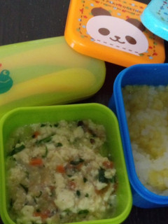離乳食後期 野菜と豚肉と豆腐のあんかけ-レシピのメイン写真