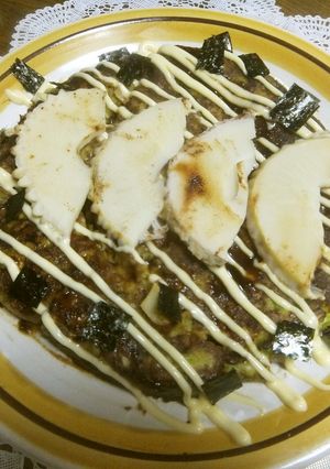 筍と春キャベツのお好み焼き-レシピのメイン写真