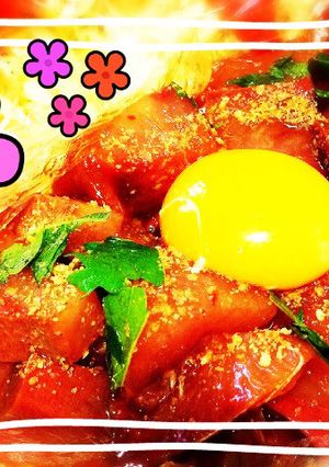 甘ピリ辛ハニーユッケ♡-レシピのメイン写真