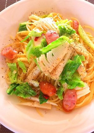 春キャベツと筍のアンチョビパスタ♫-レシピのメイン写真