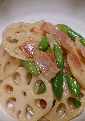 れんこんとベーコンのきんぴら-レシピのメイン写真