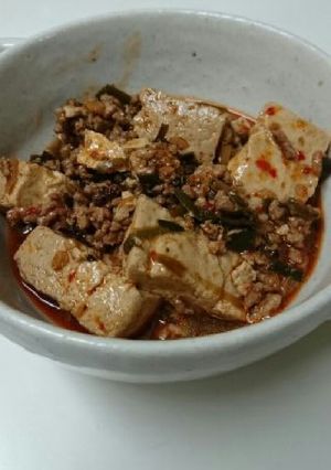 【中華】にらのしょうゆ漬けで。麻婆豆腐-レシピのメイン写真