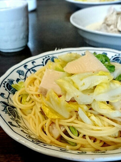 筍と春きゃべつの和風ペペロンチーノ-レシピのメイン写真