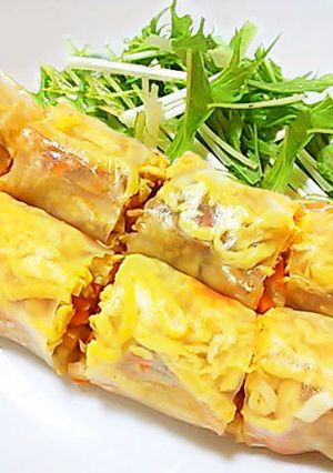 メミルジョンピョン(そば煎餅)風生春巻き-レシピのメイン写真