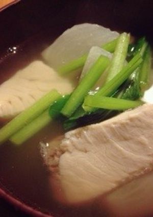 ブリとカブの簡単塩スープ-レシピのメイン写真