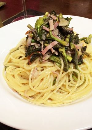 「たらの芽ペペロンチーノ」by ハニー-レシピのメイン写真