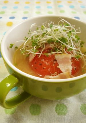 まるごと！トマトの味噌汁-レシピのメイン写真