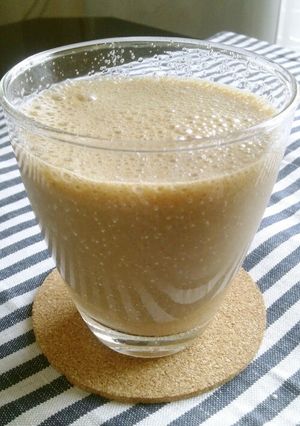 豆乳♡バナナ♡コーヒースムージー-レシピのメイン写真
