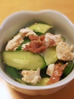 きゅうりとささみの梅肉和え-レシピのメイン写真