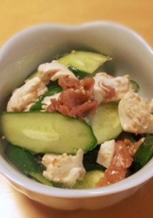 きゅうりとささみの梅肉和え-レシピのメイン写真