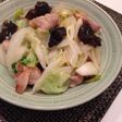 簡単♡鶏もも肉、木耳、白菜の中華風炒め