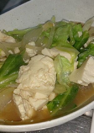 【簡単】キャベツ＆豆腐の簡単煮-レシピのメイン写真