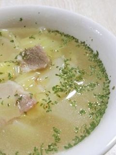 春キャベツ・新玉ねぎのベーコンスープ-レシピのメイン写真