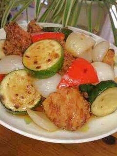 簡単おもてなし☆唐揚げと野菜のマリネ-レシピのメイン写真