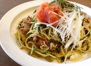 絶品本格☆明太子と高菜と豚肉のパスタ-レシピのメイン写真