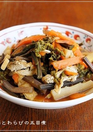 春の味覚♪ 筍とわらびの五目煮-レシピのメイン写真