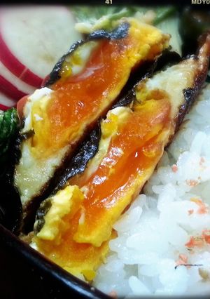 お弁当に♪海苔付け目玉焼-レシピのメイン写真