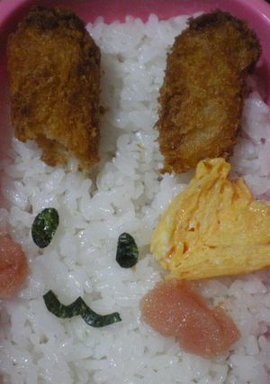 中学生のキャラ弁　うさぎ＾＾-レシピのメイン写真