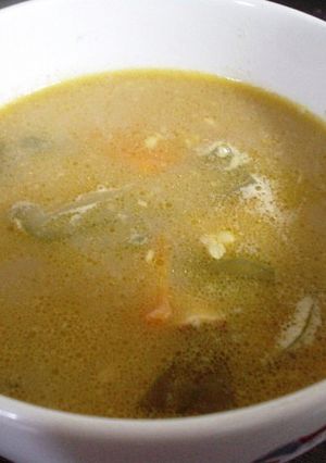 (∵)屋：押麦のあっさりカレースープ-レシピのメイン写真