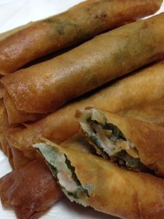 ヘルシーに☆鶏ささ身の梅風味春巻き♪-レシピのメイン写真