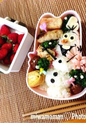 アナと雪の女王 オラフのキャラ弁♡-レシピのメイン写真