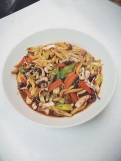**イカゲソのピリ辛味噌炒め**-レシピのメイン写真