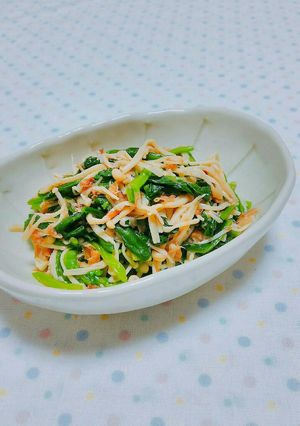 美味しいなめたけ♪青菜で和えて❀-レシピのメイン写真