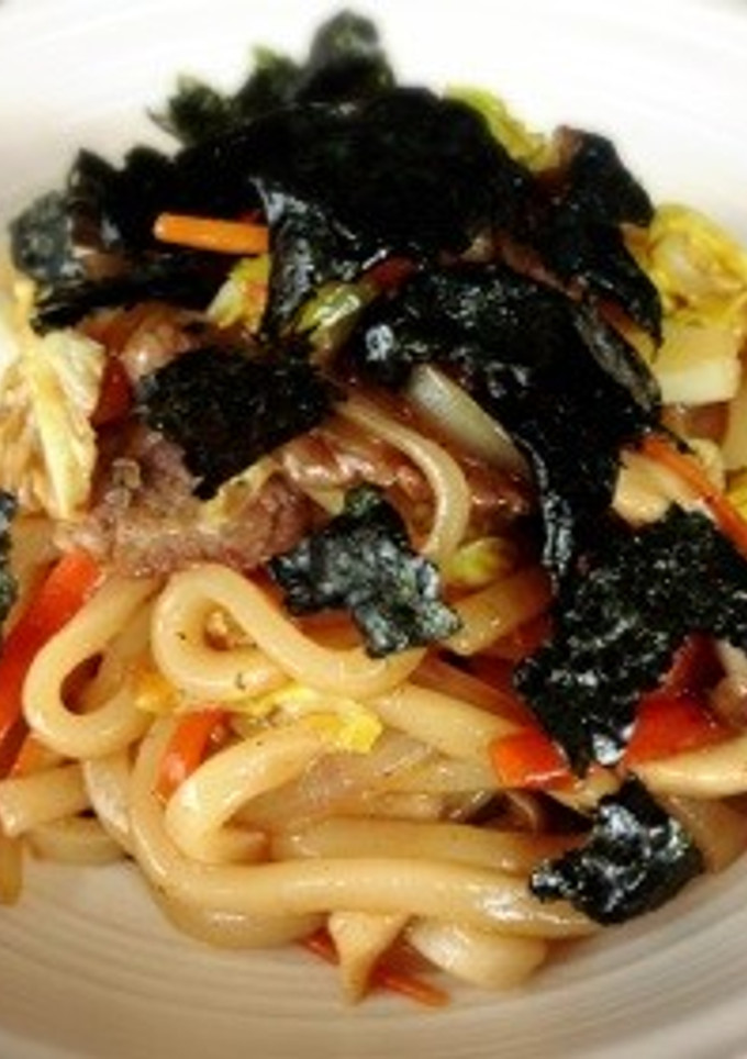 冷凍うどんで！簡単もっちり焼うどん♪-レシピのメイン写真