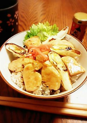 フライパンで焼き鳥丼♪鶏むね肉でヘルシー-レシピのメイン写真