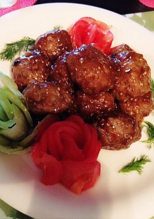 肉団子の甘酢煮♡ディル入り♪-レシピのメイン写真