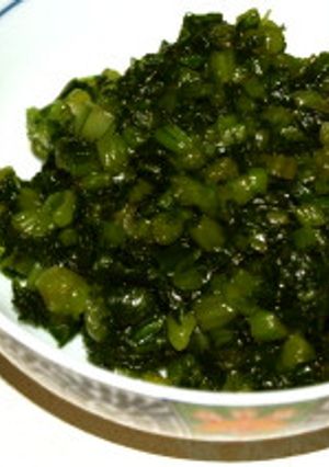 お手軽カブ葉の和え物-レシピのメイン写真