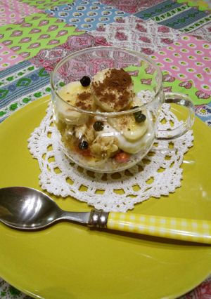 水切りヨーグルトのバナフルグラココア-レシピのメイン写真