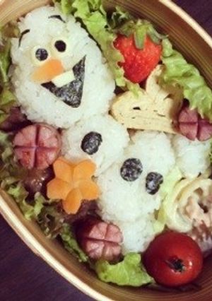 オラフ弁当＊アナと雪の女王-レシピのメイン写真