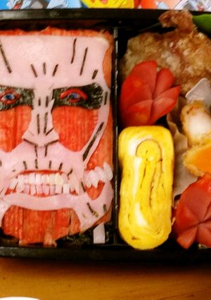 進撃の巨人　超大型巨人 キャラ弁-レシピのメイン写真