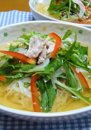 野菜たっぷりサラダ風冷麺-レシピのメイン写真