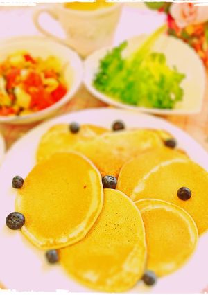 そば粉と豆乳deふわふわ簡単パンケーキ-レシピのメイン写真